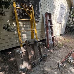 Perry is carful with a 6 foot ladder