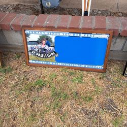 Vintage Bar Mirror  St. Pauli Girl.