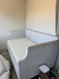 Restoration Hardware Upholstered Daybed with Mattress