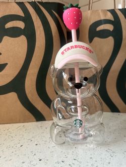 Starbucks strawberry bear cup