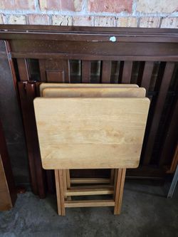 Wooden TV Dinner Foldable Tables