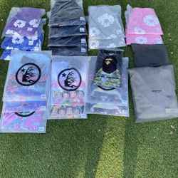 Denim Tear / Hellstar / Bape / Essentials Clothing Shirt/Shorts