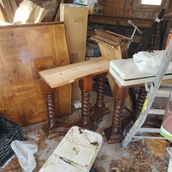 Real Oak Wood Dining Room Table