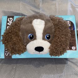 Hugfun Plush Sleeping Bag Kids Puppy Dog Brown New