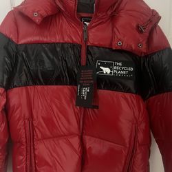 The Recycled planet Puffer Jacket With Detachable Hoodie