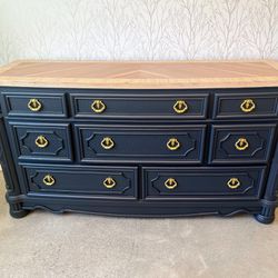 Custom Dresser With Stained Wood Top