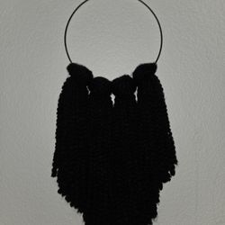 Black Macrame Wall Hanging