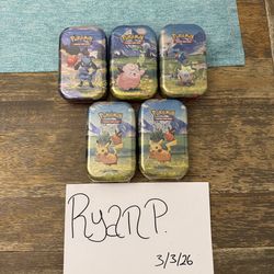 Ascended Heroes Mini Tin $25 Each