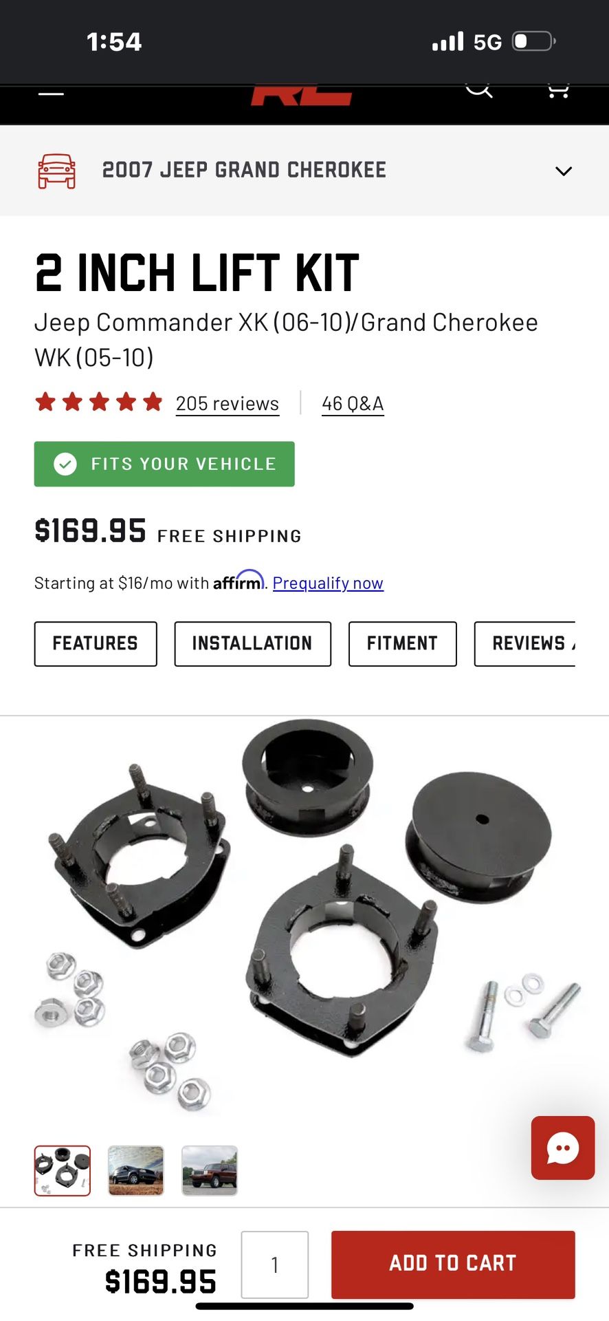 2” Leveling Lift Kit