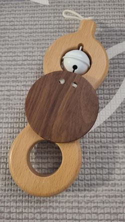 Lovevery Baby Activity Play Gym Replacement Toy Wooden Batting Bell Ring