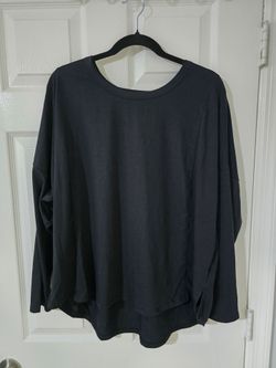 Black Long Sleeve Oversized Top