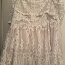 White Strapless Dress