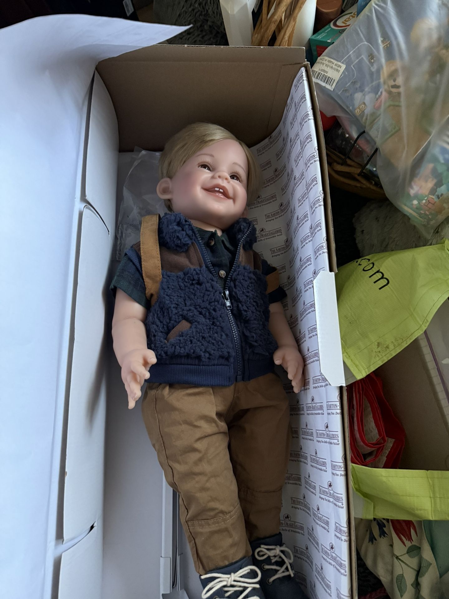 "Little Explorer" Liam Lifelike Toddler Doll By Ping Lau