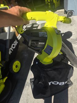 Ryobi leaf vacuum panchos tools