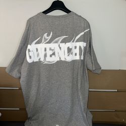 Givenchy Flame Grey Tee Size Medium 