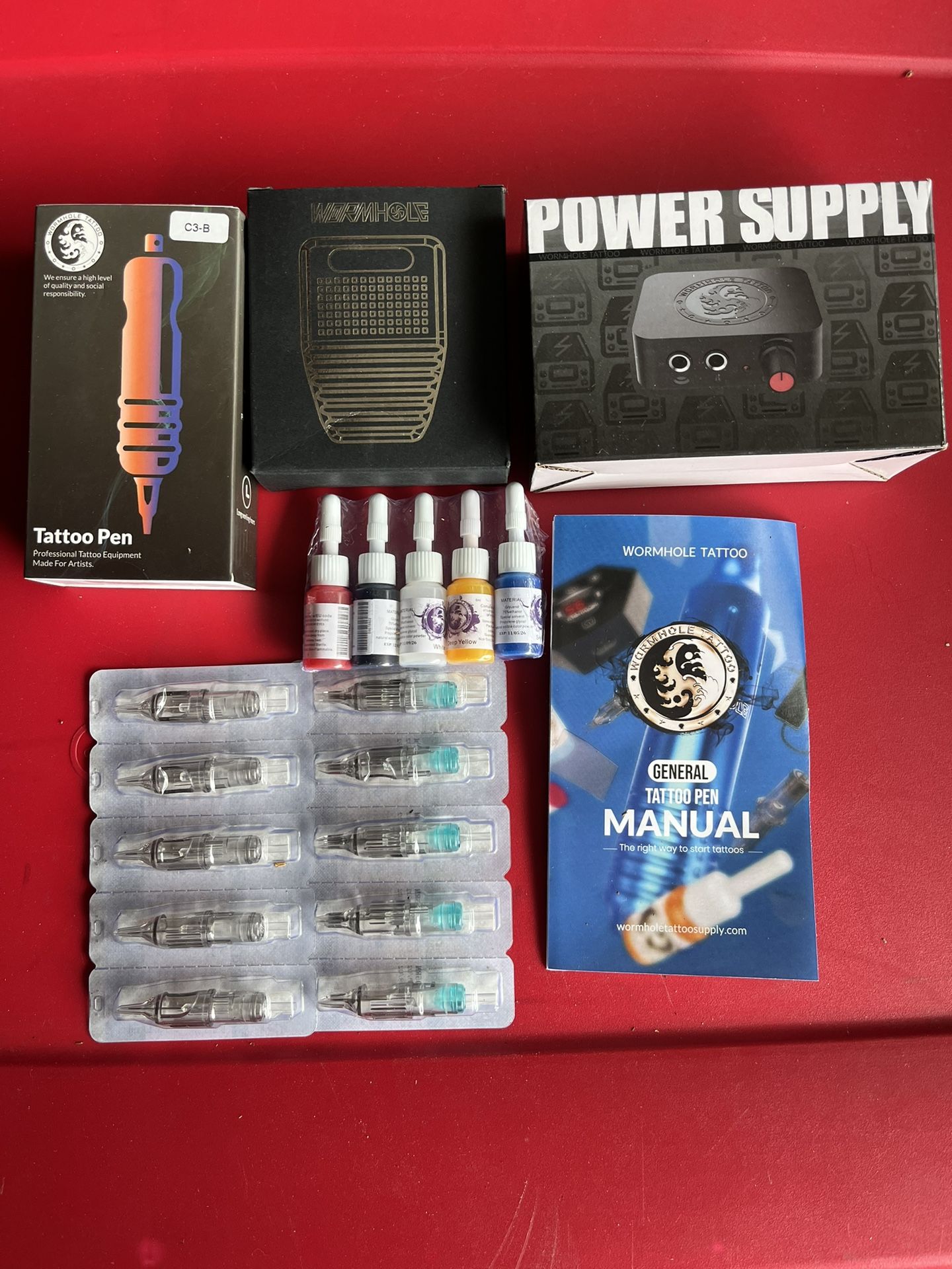 Worm Hole Tattoo Pen & Accessories