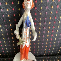Vintage Porcelain TP Poli ,signed Clown