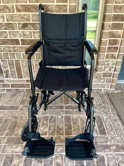 Drive Medical Folding Transport Wheelchair - Excellent Condition
