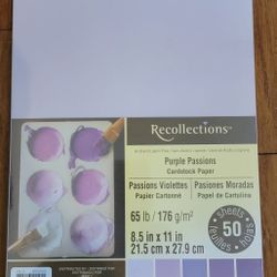 Recollections Purple Cardstock NEW 50 PIECES