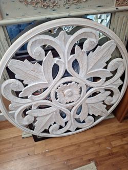 36 inch solid destressed wood accent wal decor