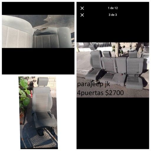 ASIENTOS PARA JEEP JK 2010 4 PUERTAS
