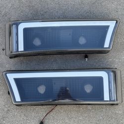 Chevy GMC Silverado Sierra 2500 Lower LED Cat Eye Headlights 02-06