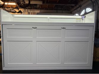 Brand New Horizontal Murphy Bed  w/ Twin XL Lucid Memory Foam Mattress