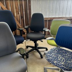 Adjustable office chairs in excellent condition $34 each