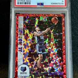 2022 NBA Hoops 💥 Ja Morant 💥 Hyper Red /99 PSA 9 Mint 💎 - Memphis Grizzlies