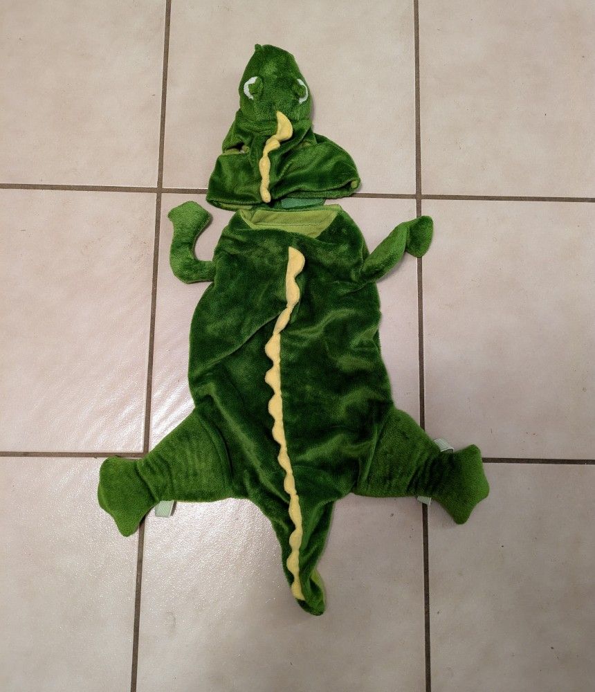 Pet Dog Costume Green Dinosaur 17" Length 9.5" Width for Sale in