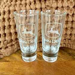 John Deere Glass Shot Glasses