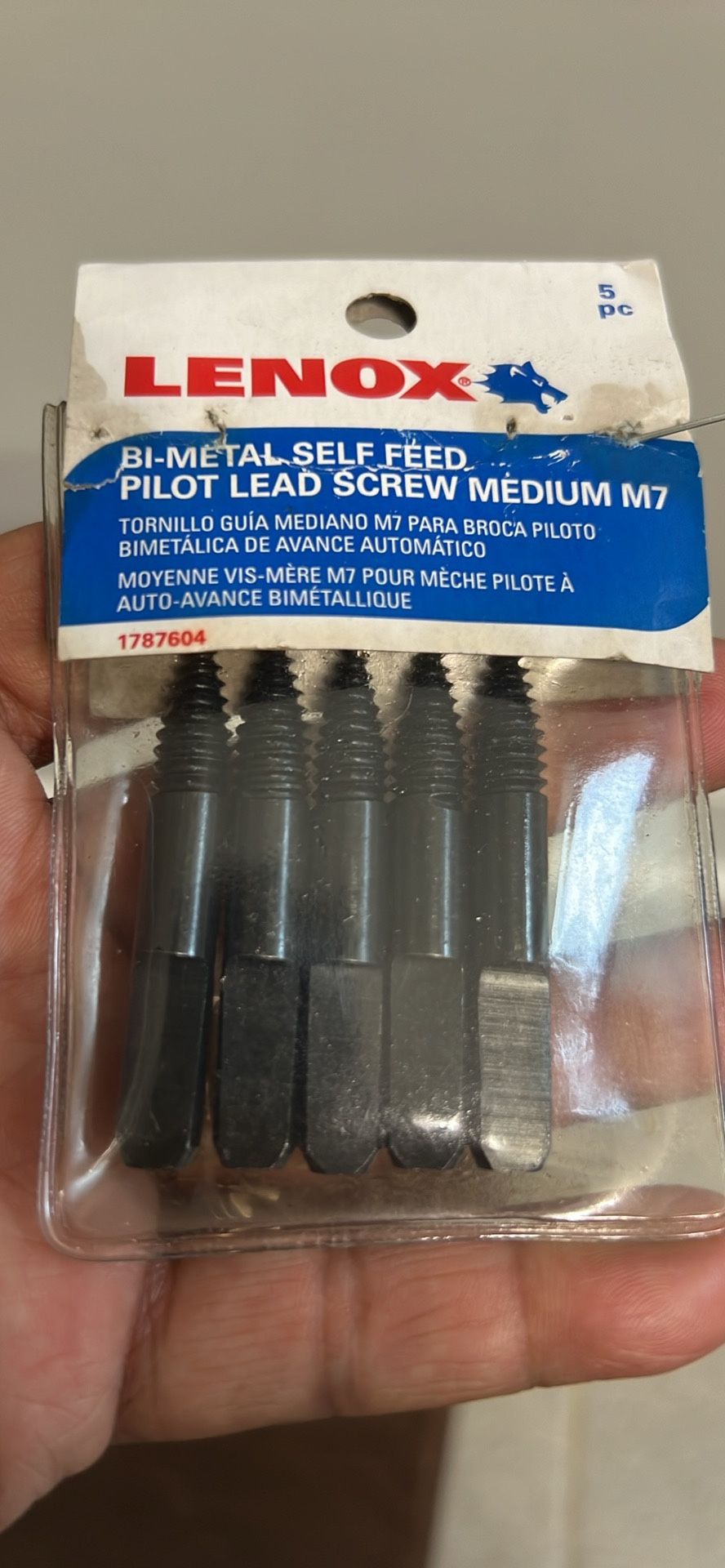 BI-METAL SELF FÉED PILOT LEAD SCREW MÉDIUM M7