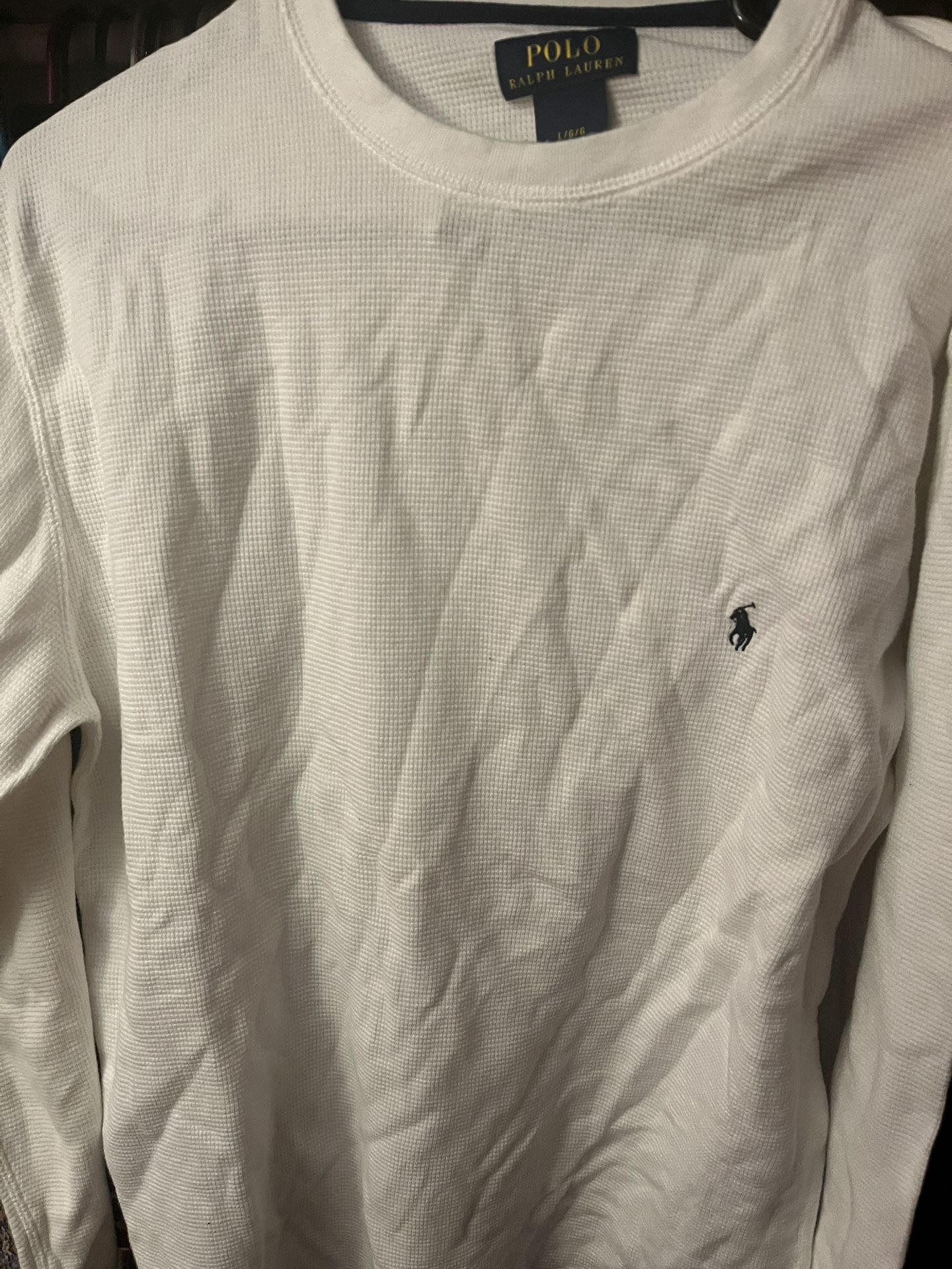 White Ralph Lauren Long Sleeve Shirt