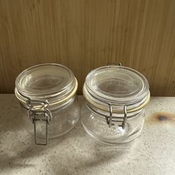 IKEA glass jars
