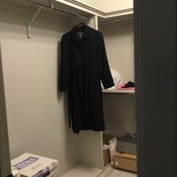 Men’s  Nordstrom  Sanyo Belted Black  Coat With Removable Liner