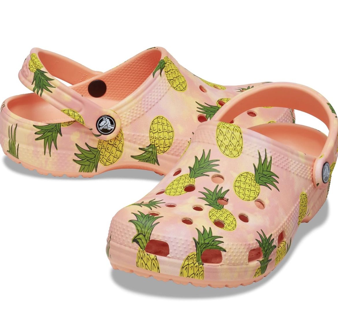 Pineapple Orange Crocs Women 7