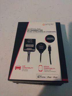 iSimple FM Transmitter for iPhone iPad iPod