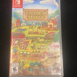 NINTENDO SWITCH STARDEW VALLEY GAME CARTRIDGE