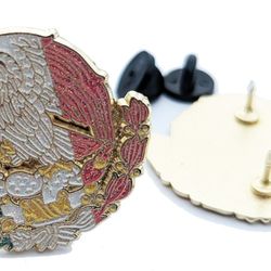 Pin Mexico Pin for Caps Clothing Enamel Badge Mexican Flag Pin Aguila Mex Flag