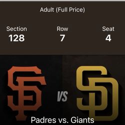 Padres Giants tickets 