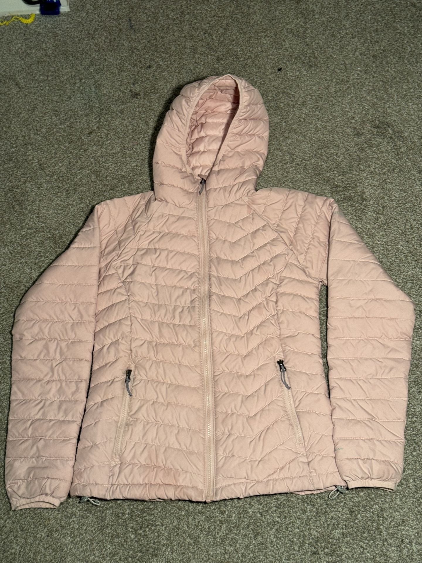 NWT Columbia Powder Lite Mid Hooded Jacket Dusty Pink
