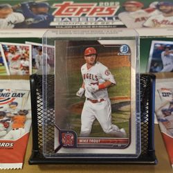 Mike Trout. 2022. Topps. Bowman Chrome #13 MLB. Los Angeles Angels