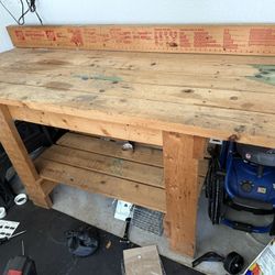 Wooden Home Depot Workbench 
