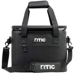 RTIC Ooutoors 30qt Ultra-Tough Soft Sided Cooler -BLACK  :Vinyl Material 30 Can Capacity