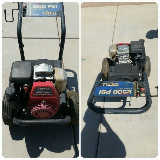 EXCELL PREMIUM 2500 PSI PRESSURE WASHER HONDA 5.0 HP 2.5 GAL/MIN MODEL XR2500