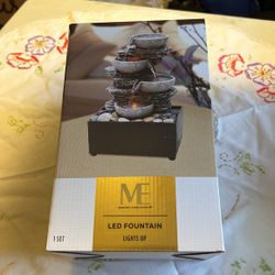 ⛲️ Brand New- Table Top/desk Top Fountain With LED Light 💆 