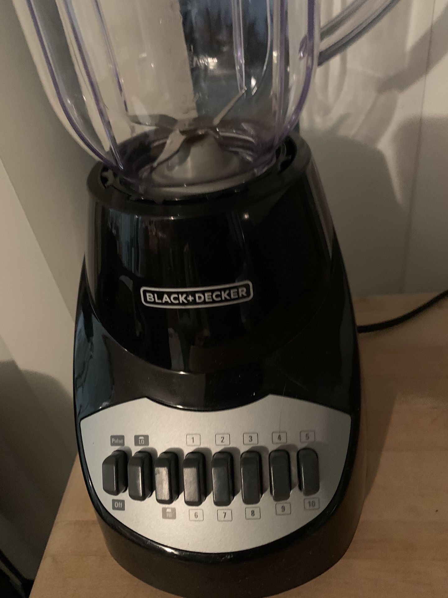 Black&Decker 10 Speed Blender with Plastic Jar, Black
