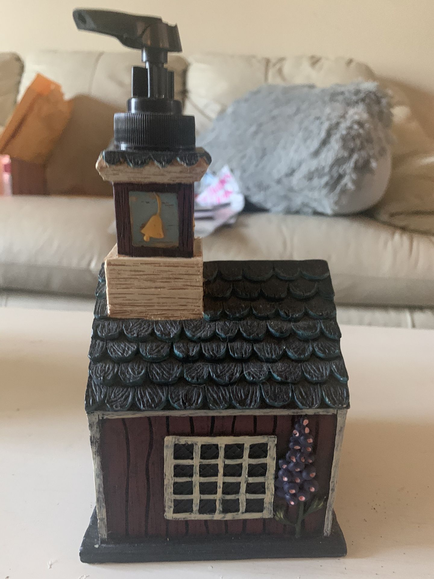 Cute farm soap despencer old