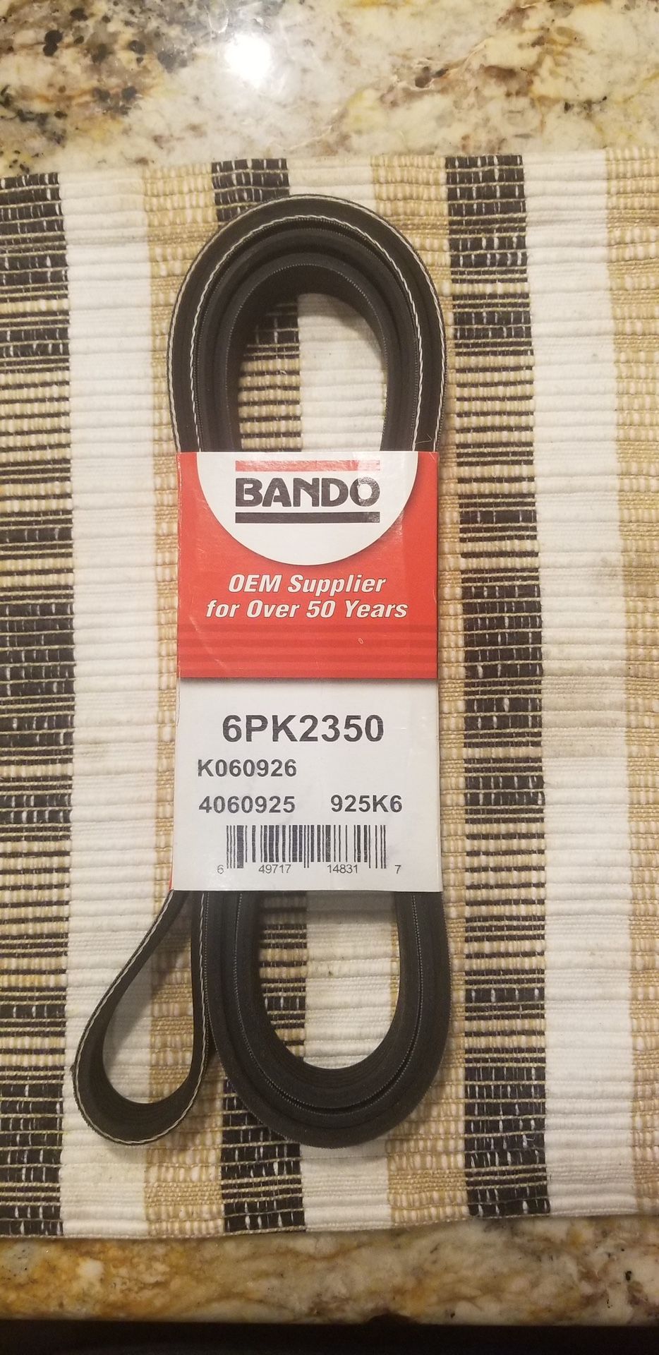 Serpentine Belt For General Motors