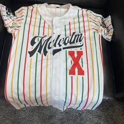 Malcolm X Baseball Jersey Sizes S/L